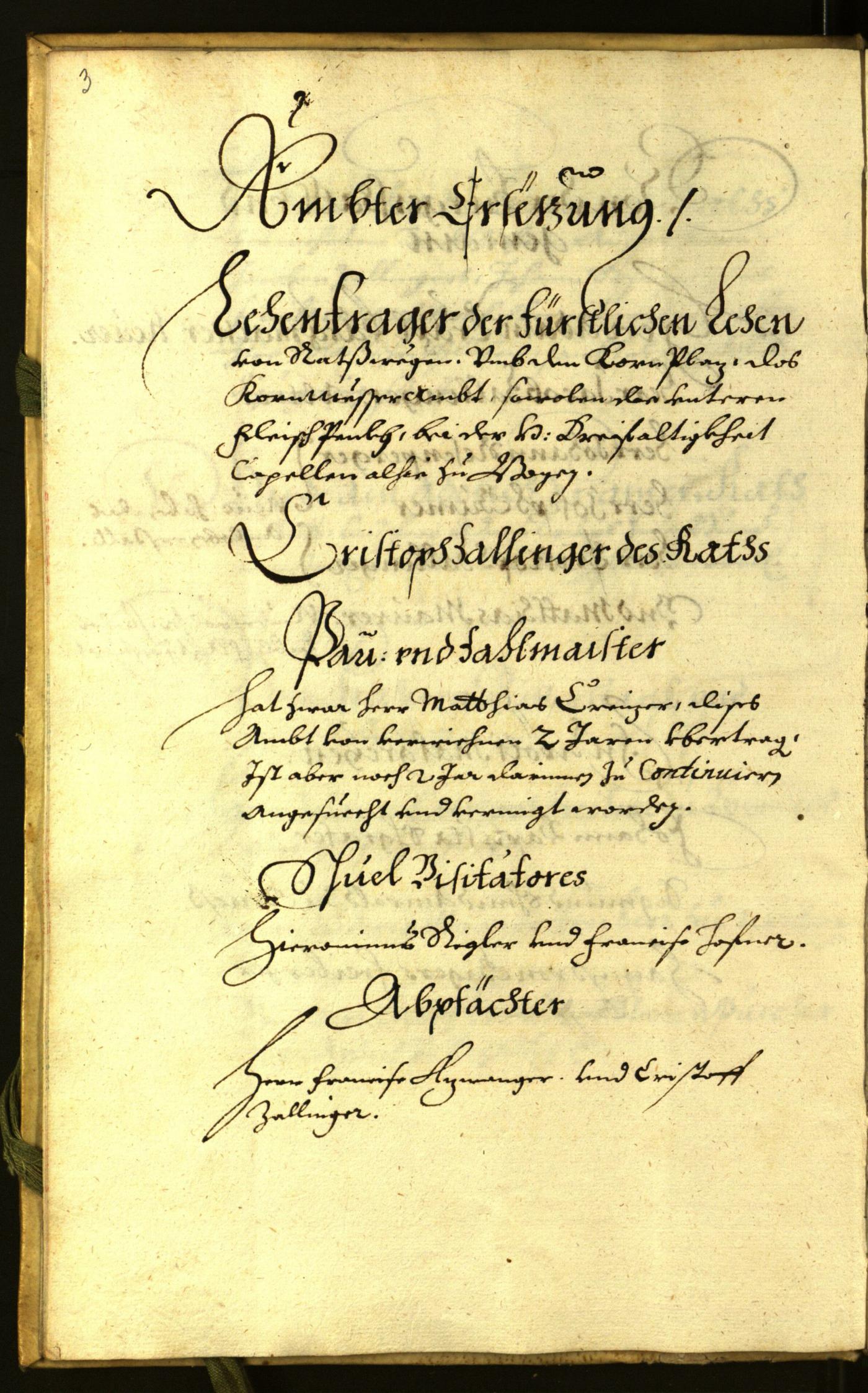 Civic Archives of Bozen-Bolzano - BOhisto Minutes of the council 1665 