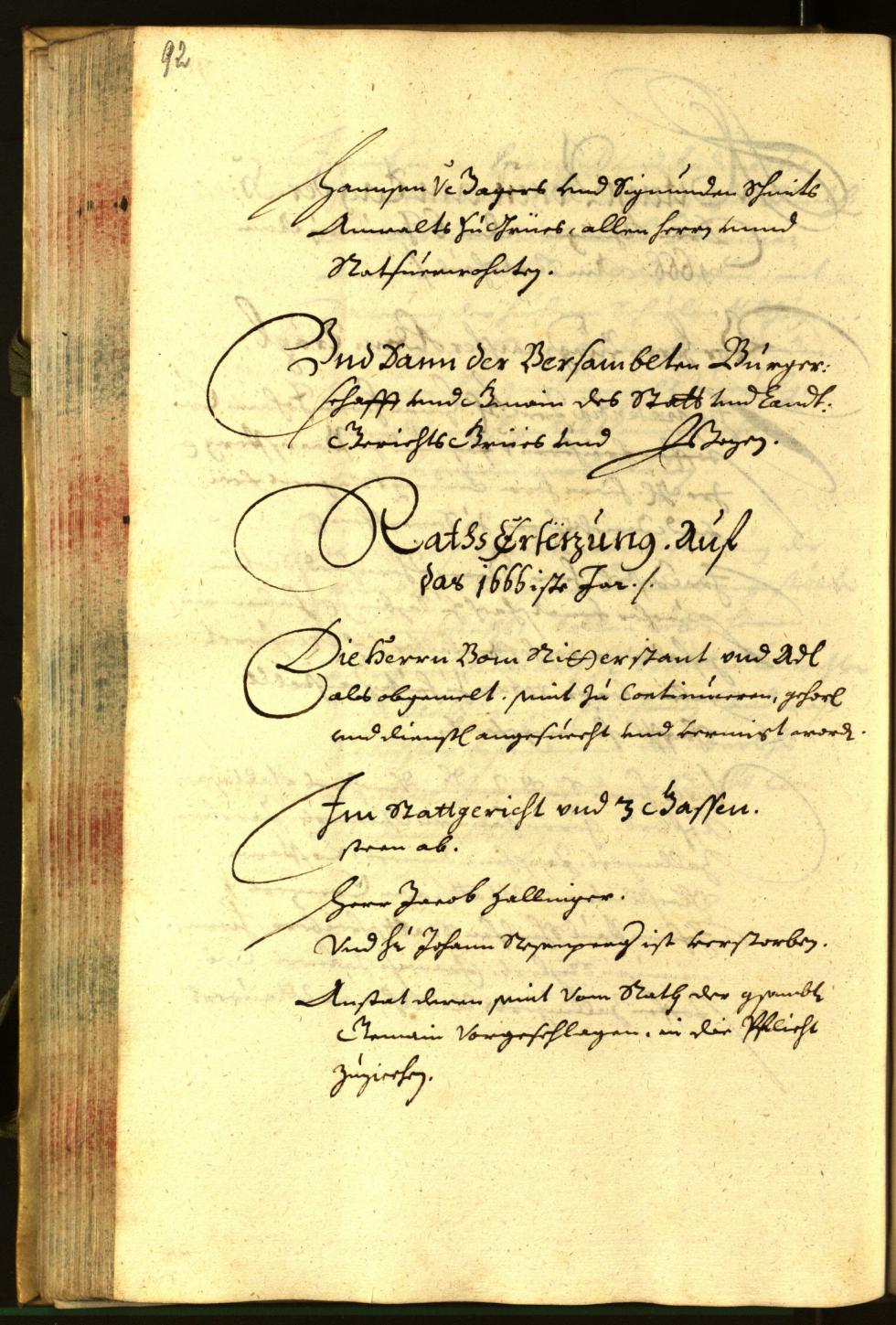 Stadtarchiv Bozen - BOhisto Ratsprotokoll 1665 