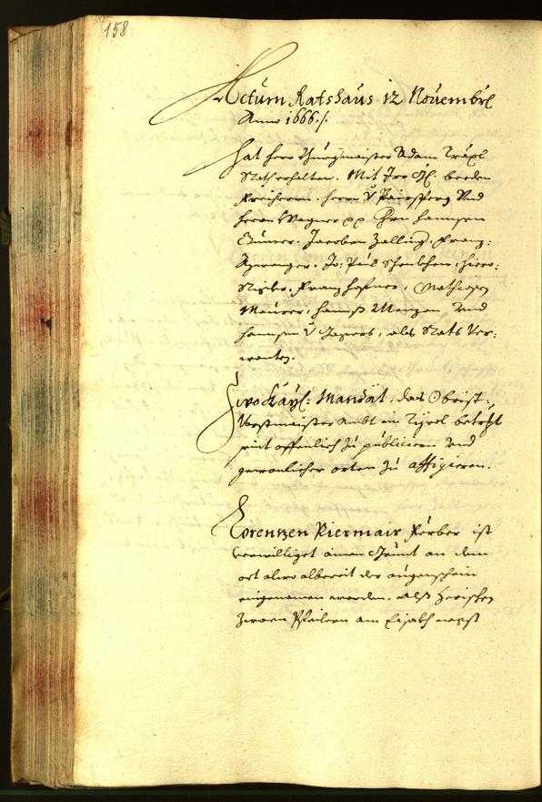 Civic Archives of Bozen-Bolzano - BOhisto Minutes of the council 1666 