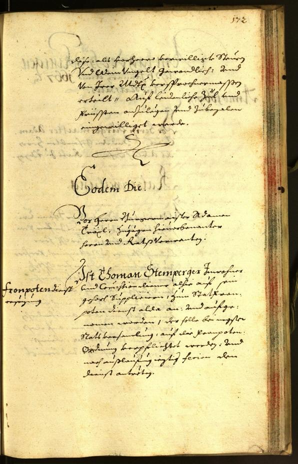 Stadtarchiv Bozen - BOhisto Ratsprotokoll 1666 