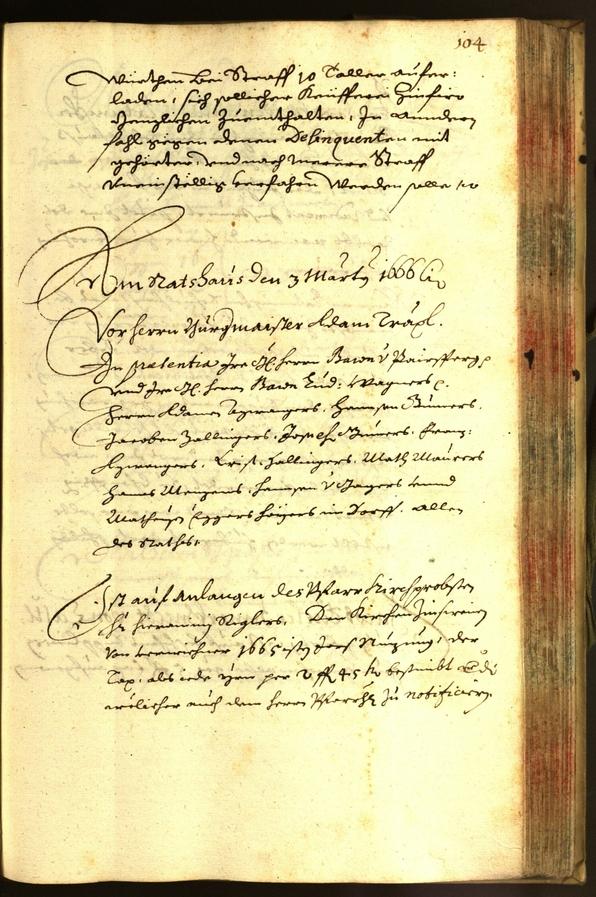 Archivio Storico della Città di Bolzano - BOhisto protocollo consiliare 1666 