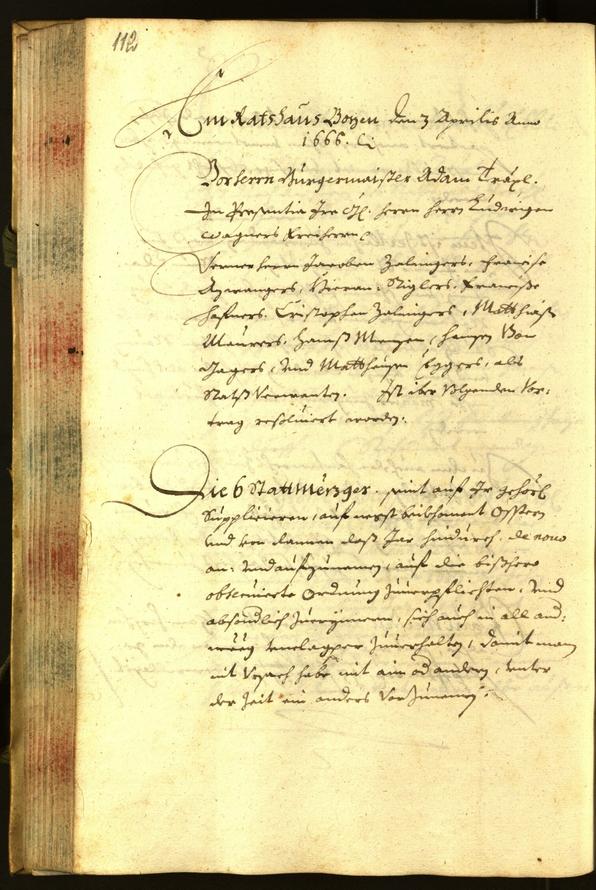 Archivio Storico della Città di Bolzano - BOhisto protocollo consiliare 1666 