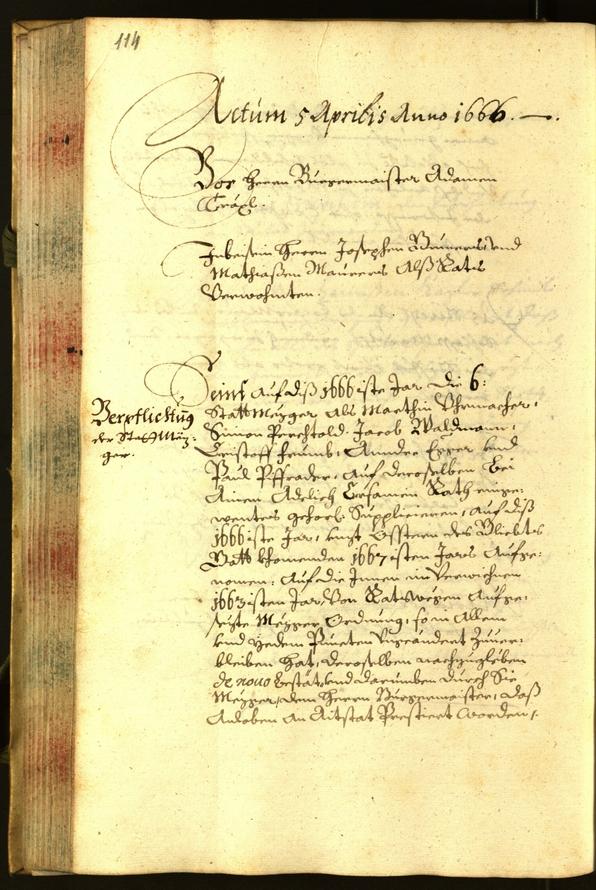 Archivio Storico della Città di Bolzano - BOhisto protocollo consiliare 1666 