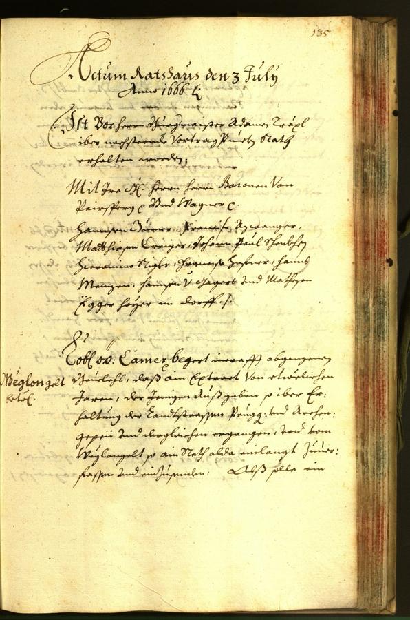 Civic Archives of Bozen-Bolzano - BOhisto Minutes of the council 1666 