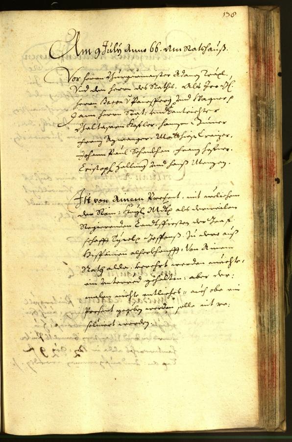 Stadtarchiv Bozen - BOhisto Ratsprotokoll 1666 