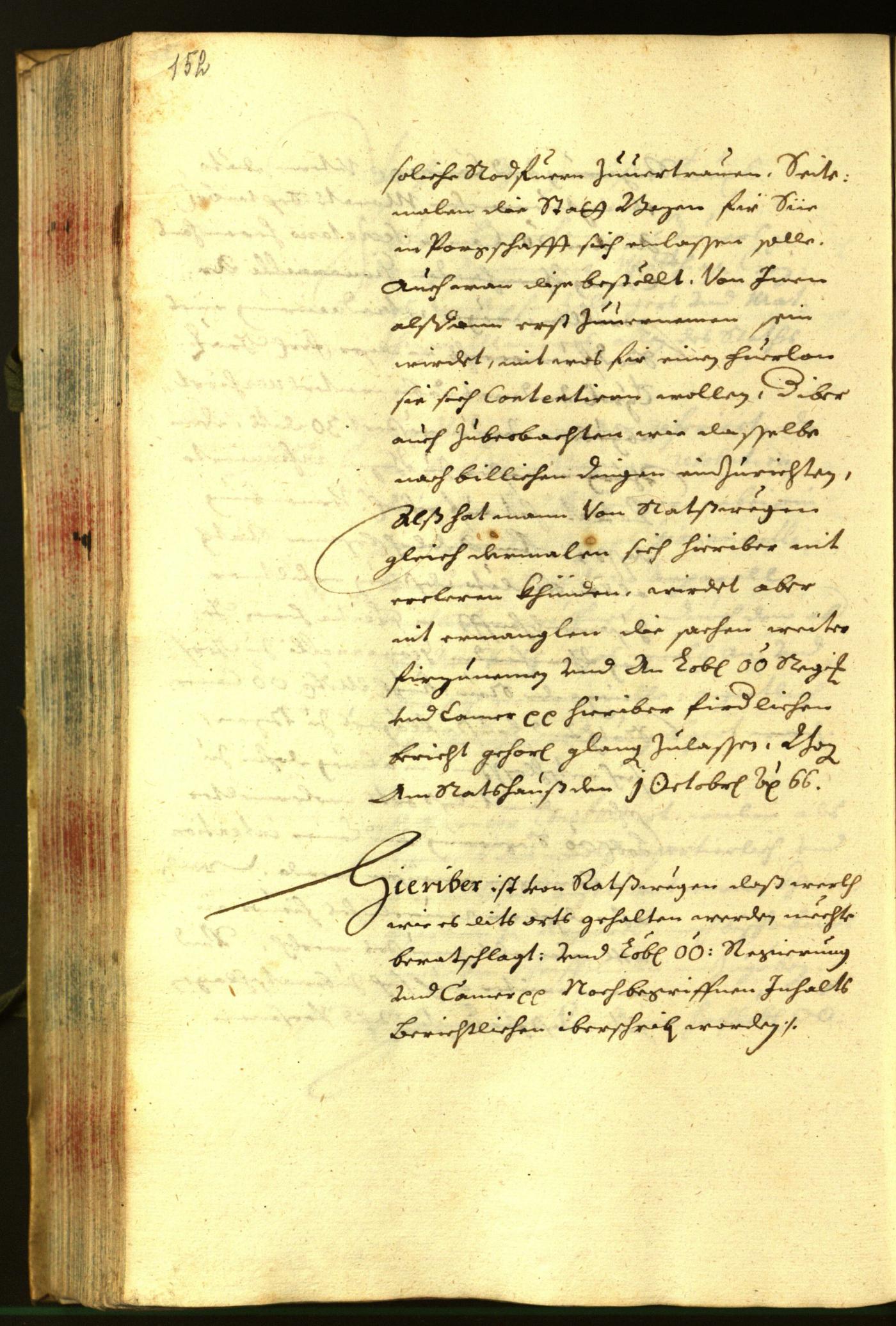 Stadtarchiv Bozen - BOhisto Ratsprotokoll 1666 