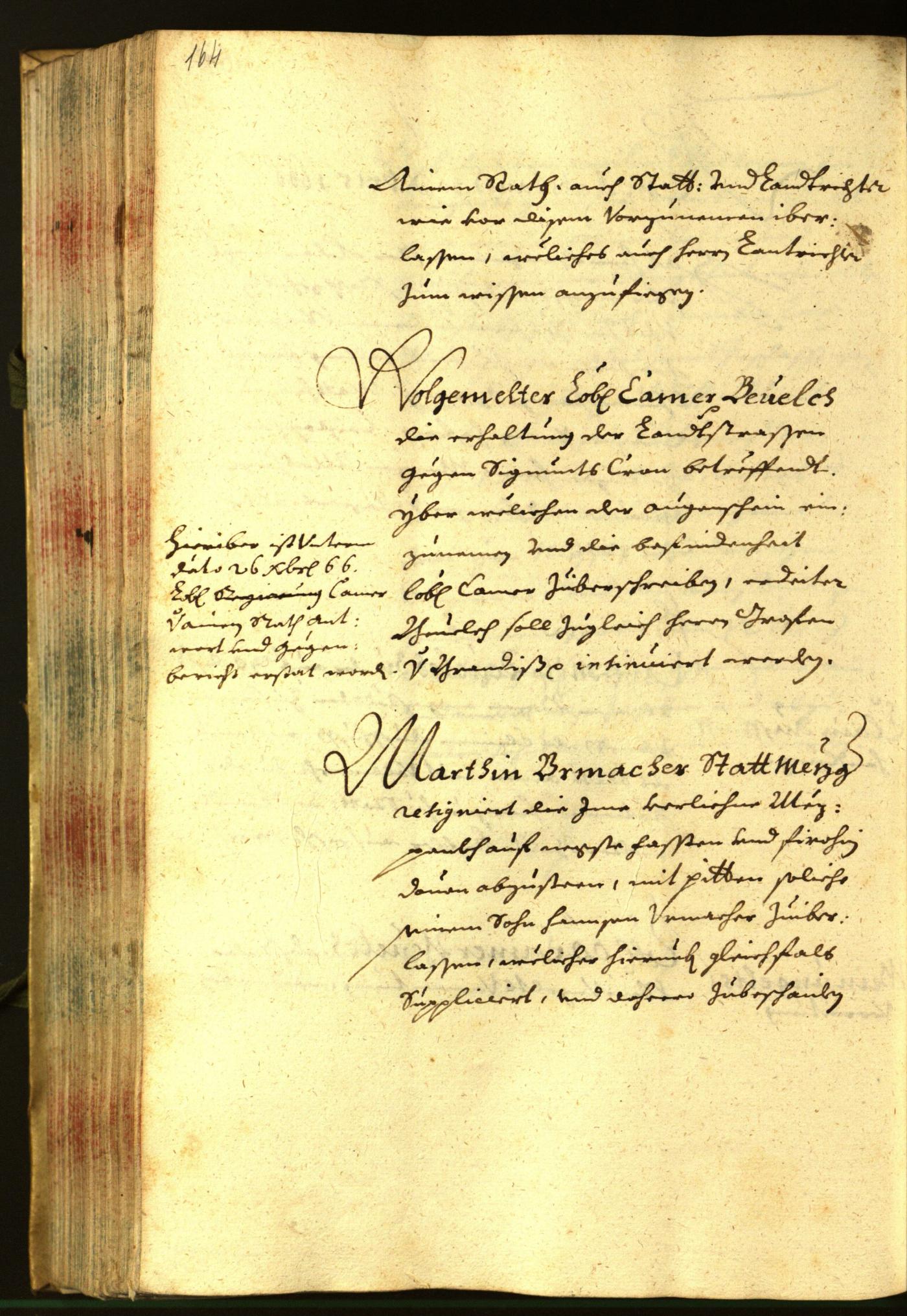 Stadtarchiv Bozen - BOhisto Ratsprotokoll 1666 