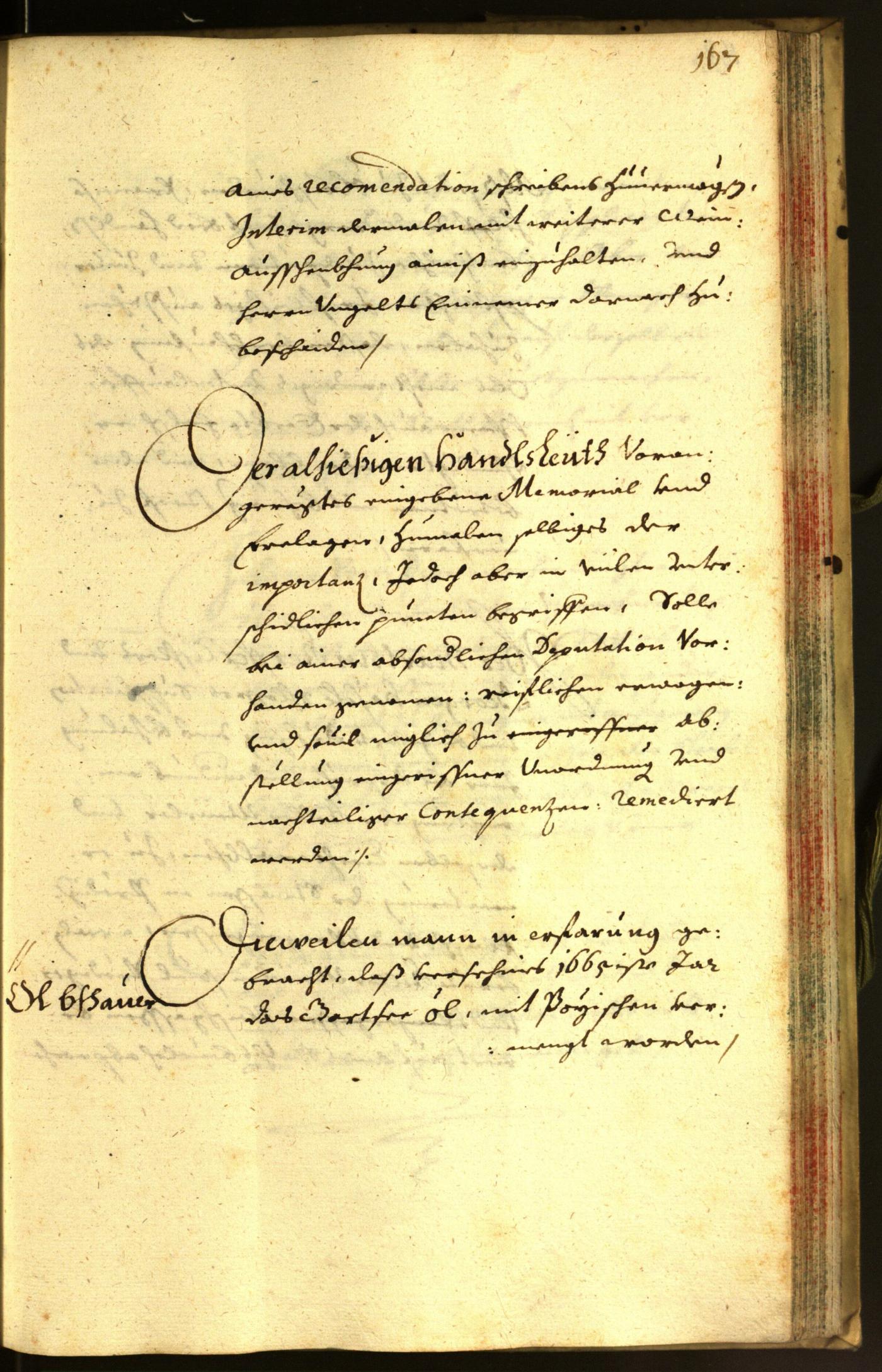 Stadtarchiv Bozen - BOhisto Ratsprotokoll 1666 