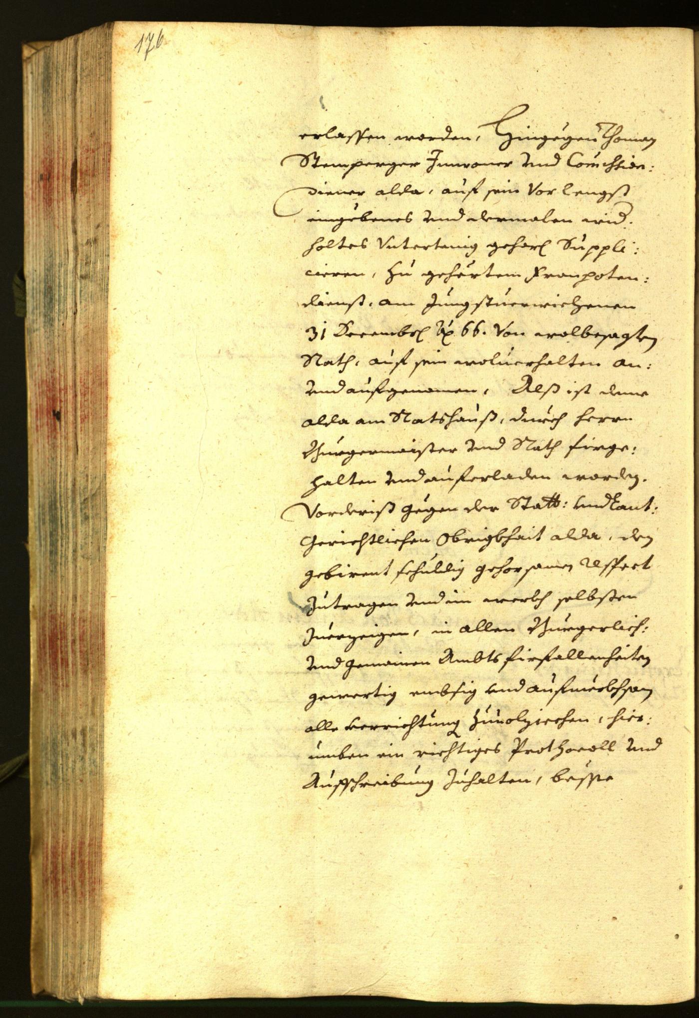 Stadtarchiv Bozen - BOhisto Ratsprotokoll 1666 