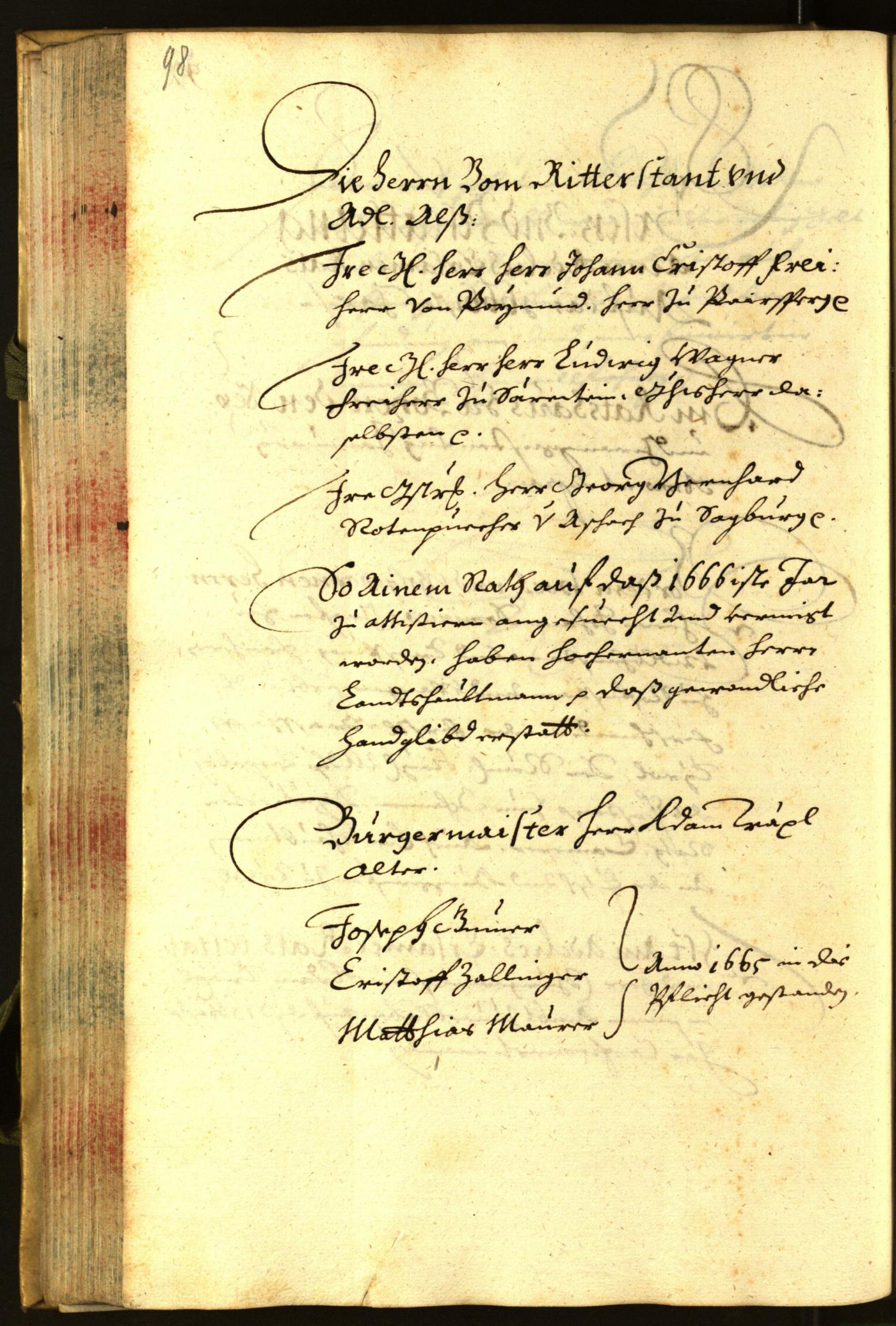 Civic Archives of Bozen-Bolzano - BOhisto Minutes of the council 1666 