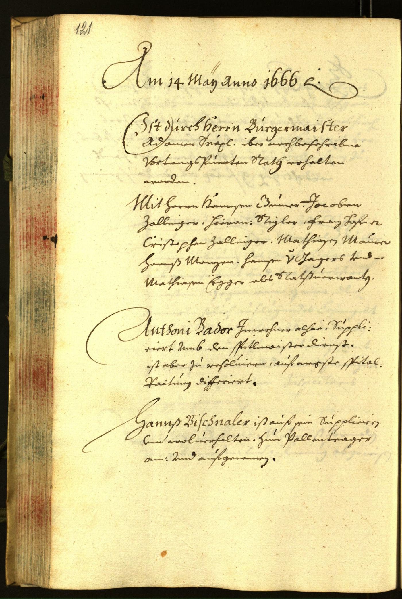 Civic Archives of Bozen-Bolzano - BOhisto Minutes of the council 1666 