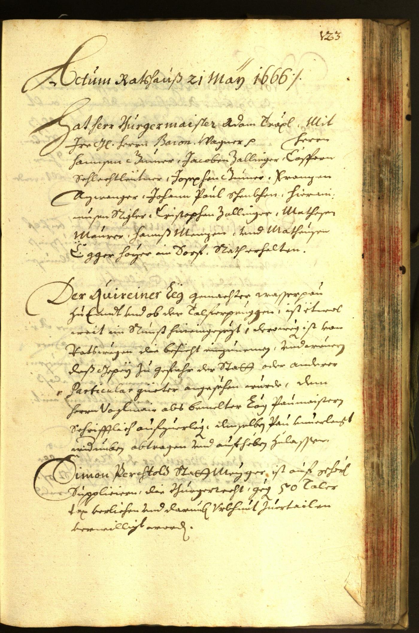 Archivio Storico della Città di Bolzano - BOhisto protocollo consiliare 1666 