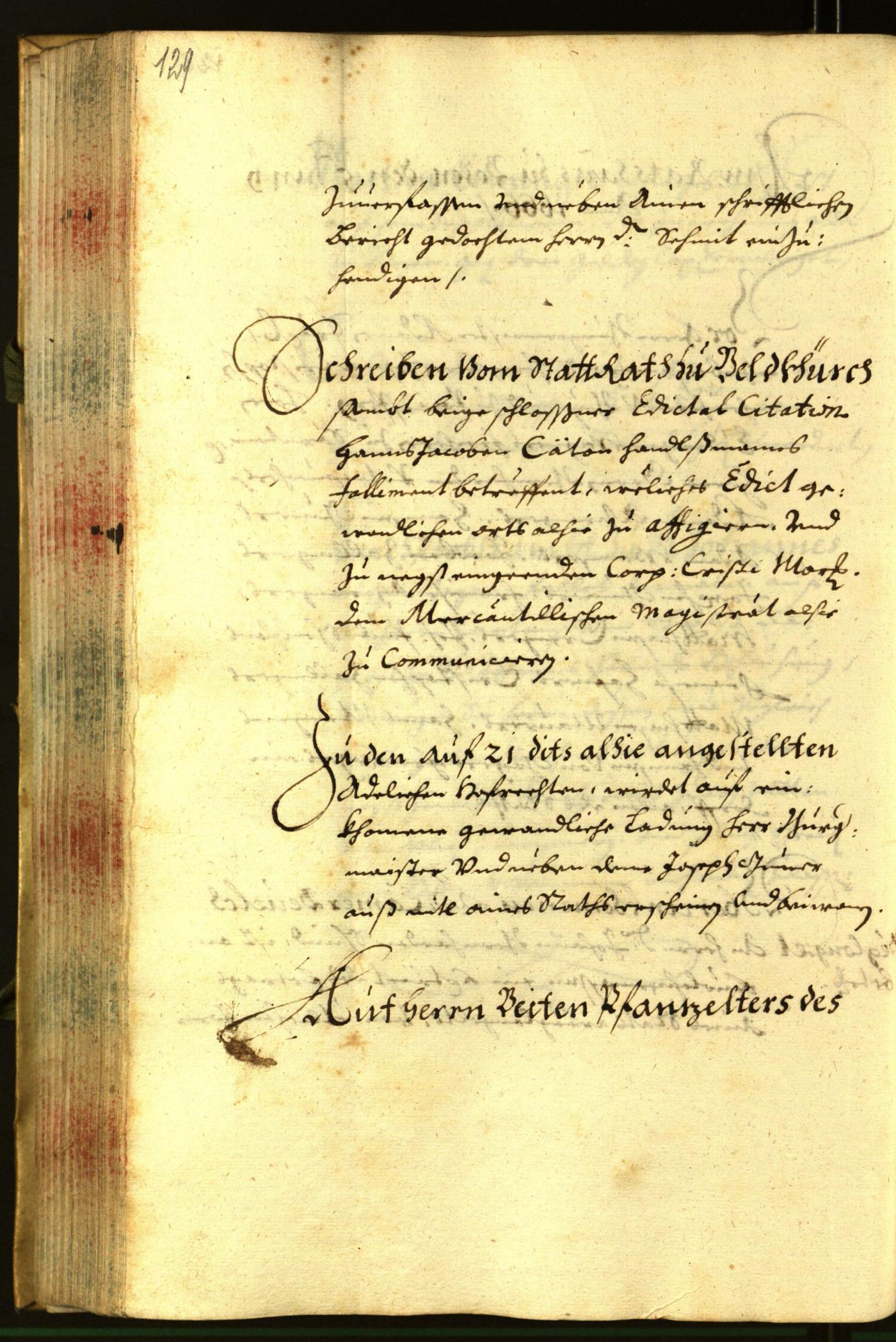 Stadtarchiv Bozen - BOhisto Ratsprotokoll 1666 