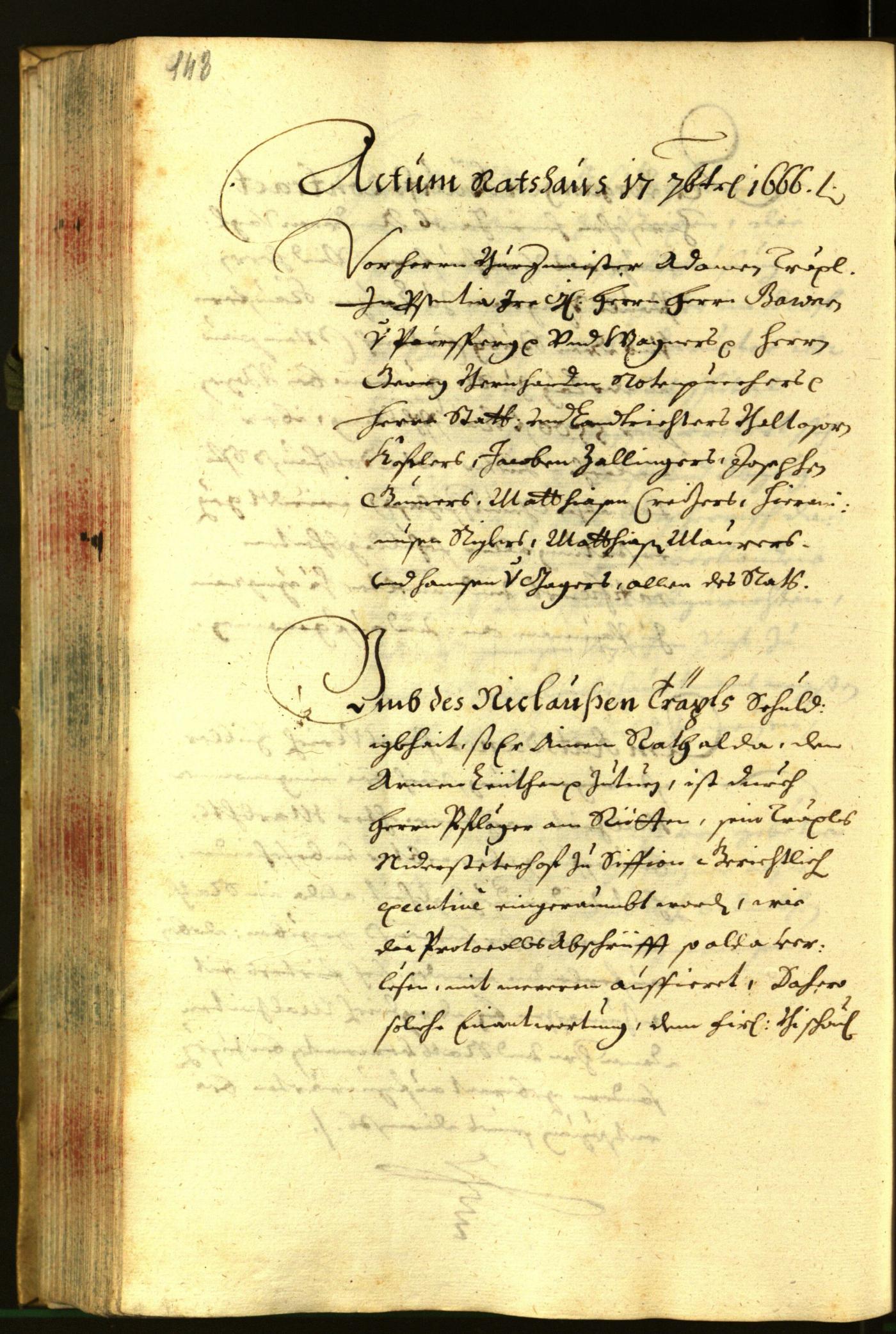 Civic Archives of Bozen-Bolzano - BOhisto Minutes of the council 1666 