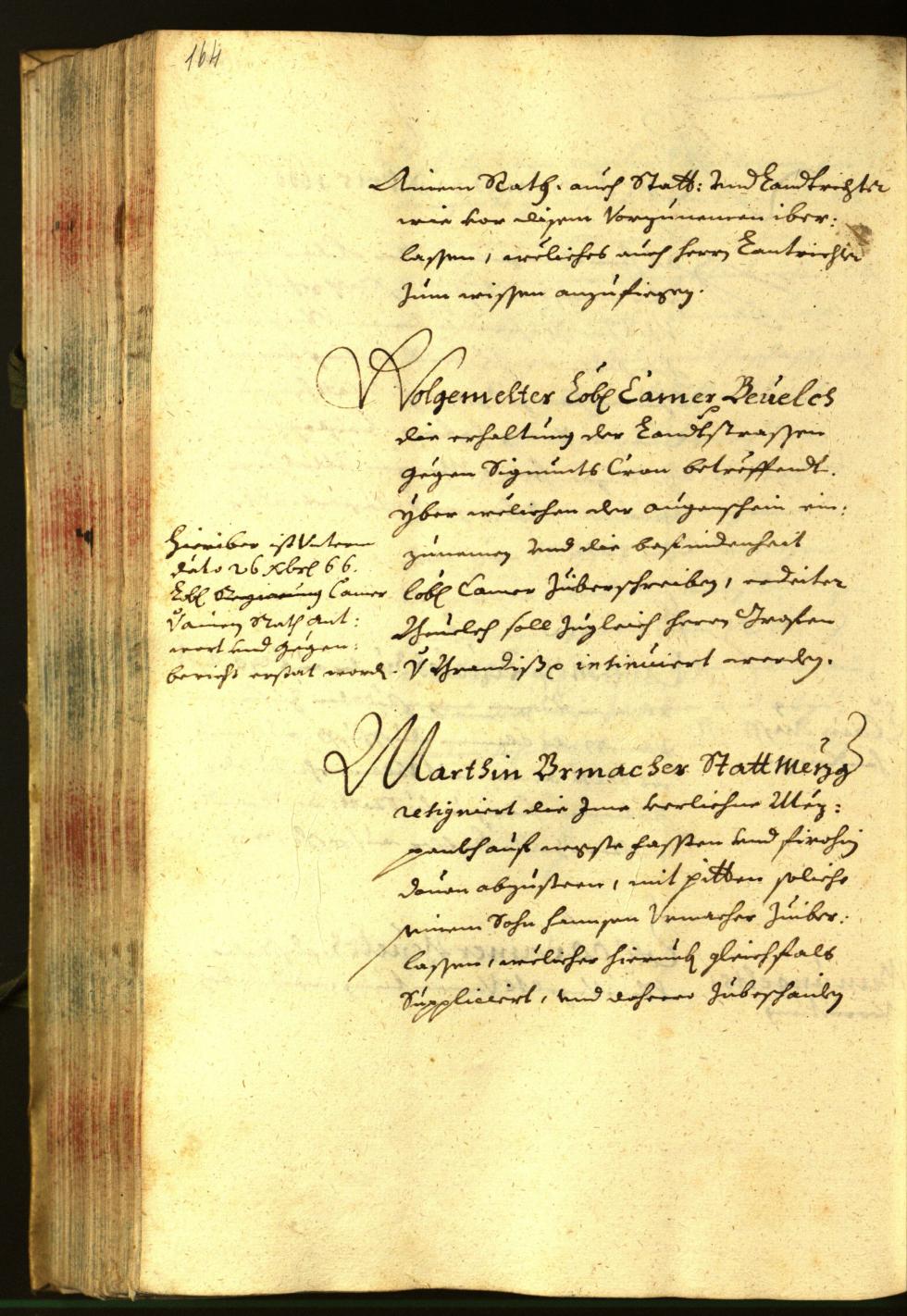 Stadtarchiv Bozen - BOhisto Ratsprotokoll 1666 