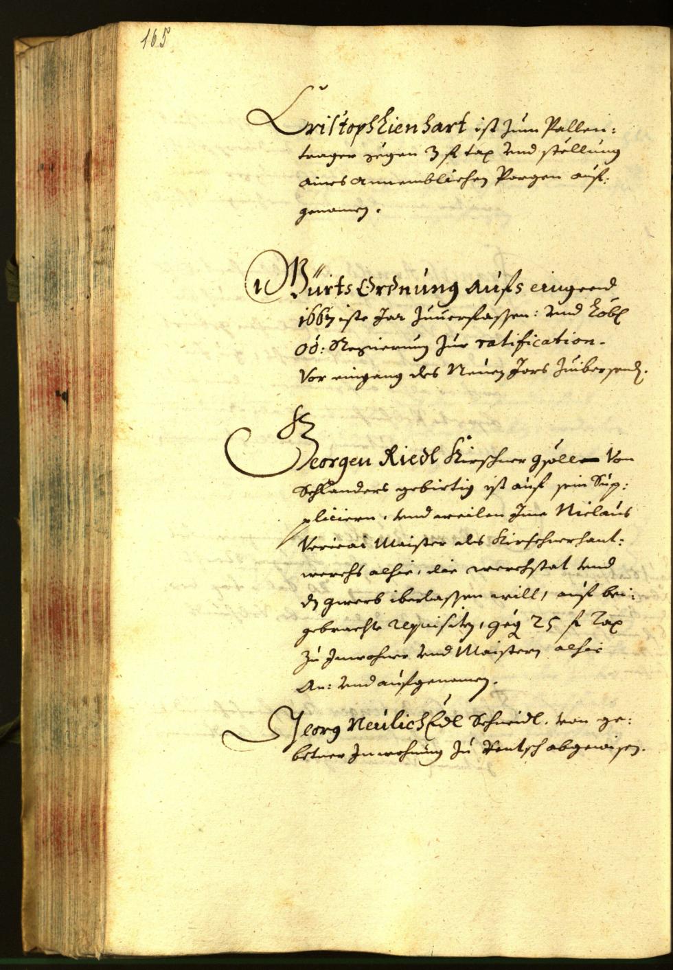 Stadtarchiv Bozen - BOhisto Ratsprotokoll 1666 