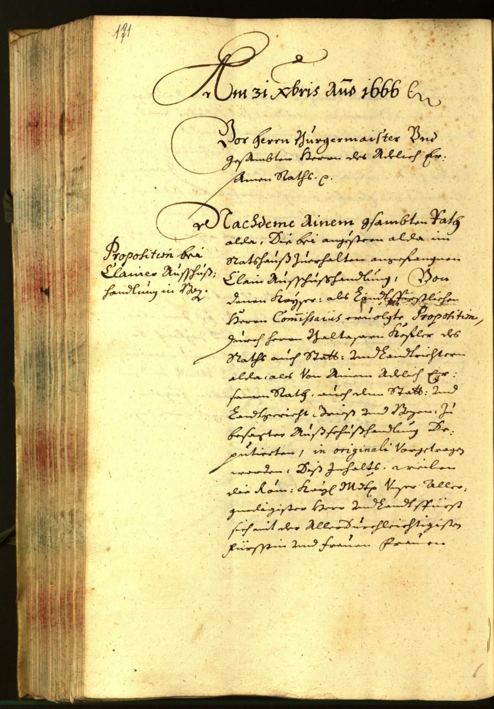 Civic Archives of Bozen-Bolzano - BOhisto Minutes of the council 1666 