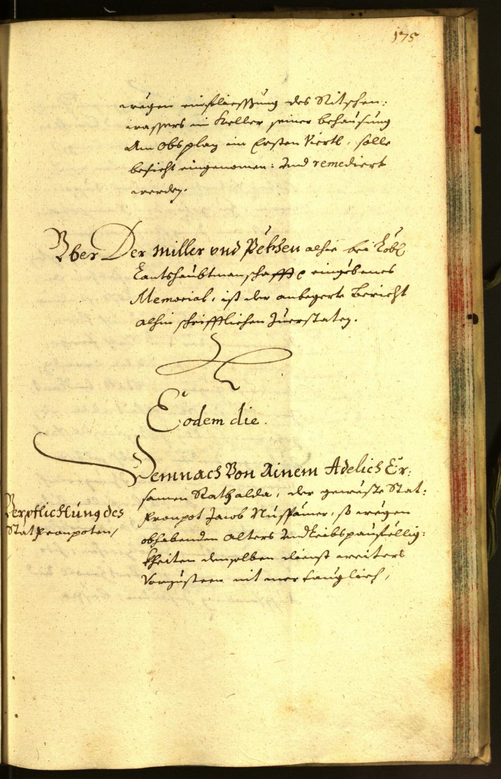 Stadtarchiv Bozen - BOhisto Ratsprotokoll 1666 