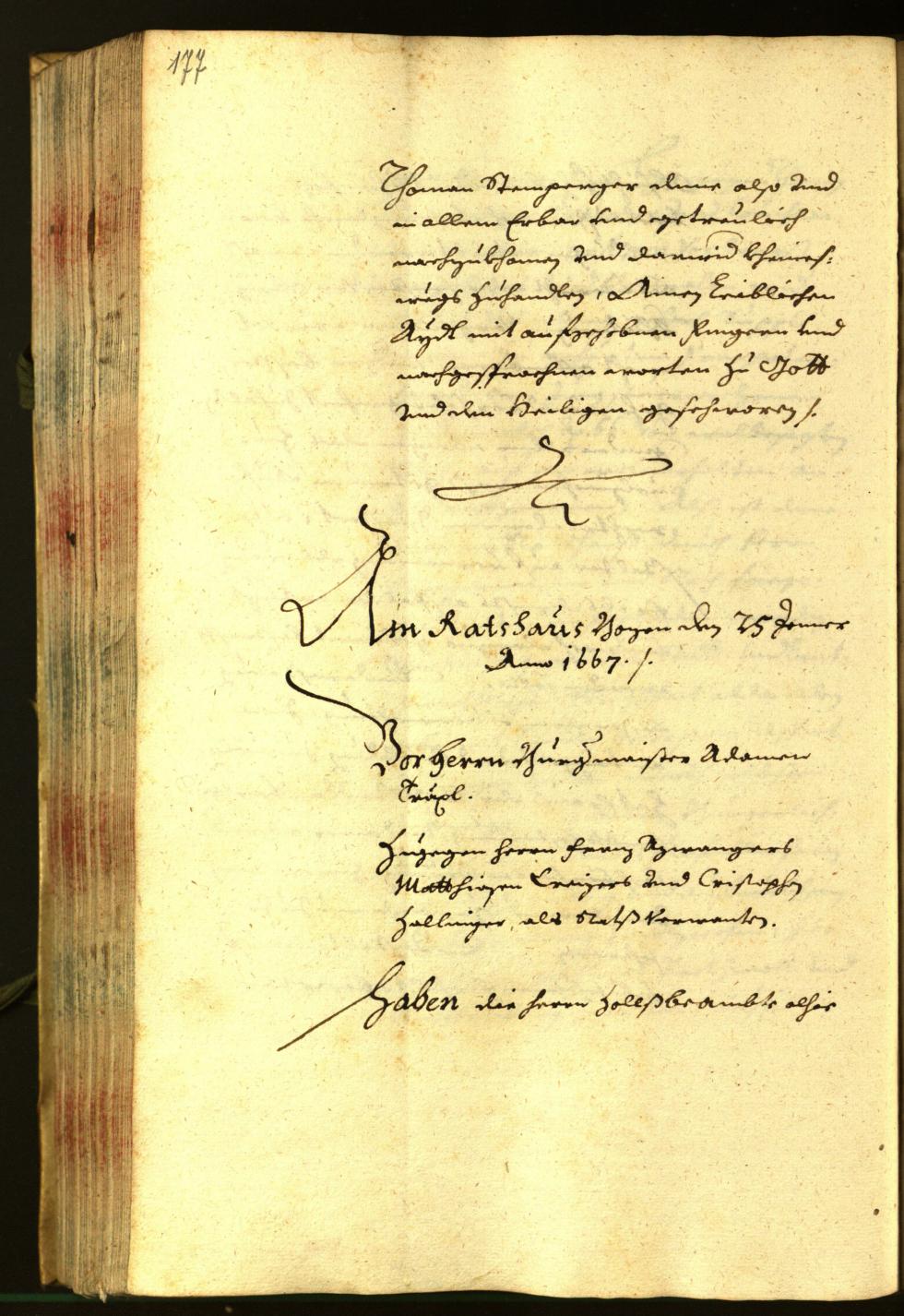 Civic Archives of Bozen-Bolzano - BOhisto Minutes of the council 1666 