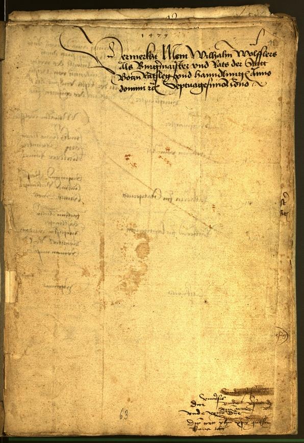 Archivio Storico della Città di Bolzano - BOhisto protocollo consiliare 1479 