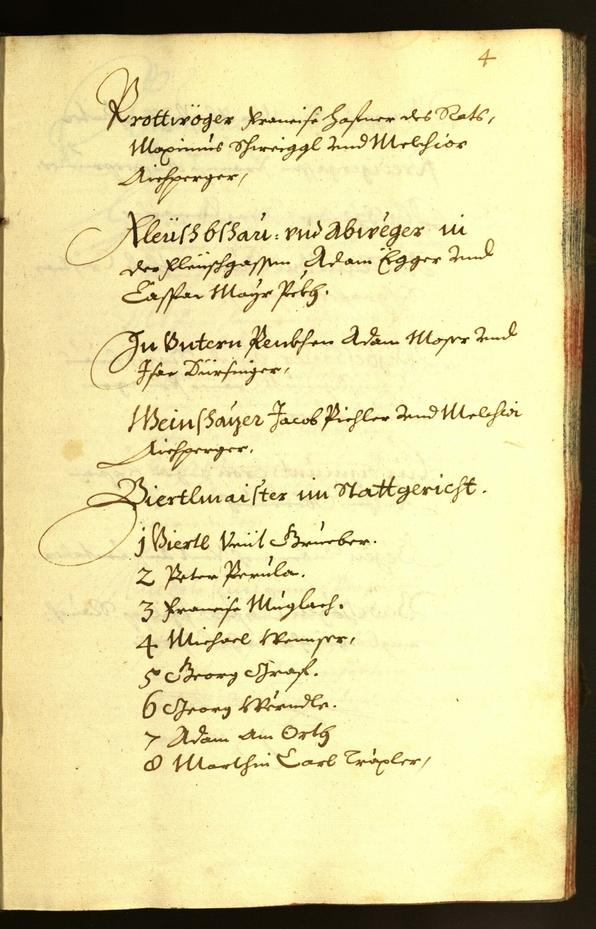 Stadtarchiv Bozen - BOhisto Ratsprotokoll 1667 