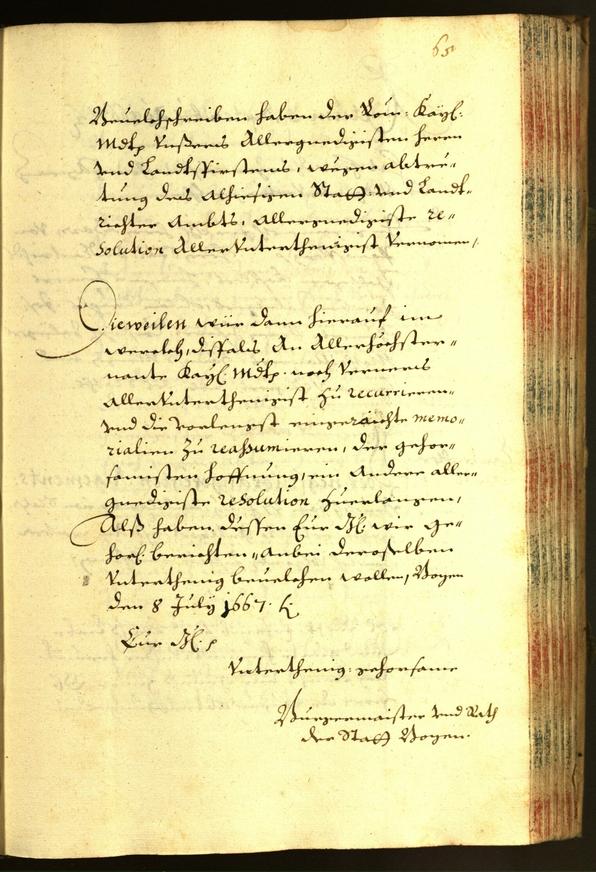 Civic Archives of Bozen-Bolzano - BOhisto Minutes of the council 1667 