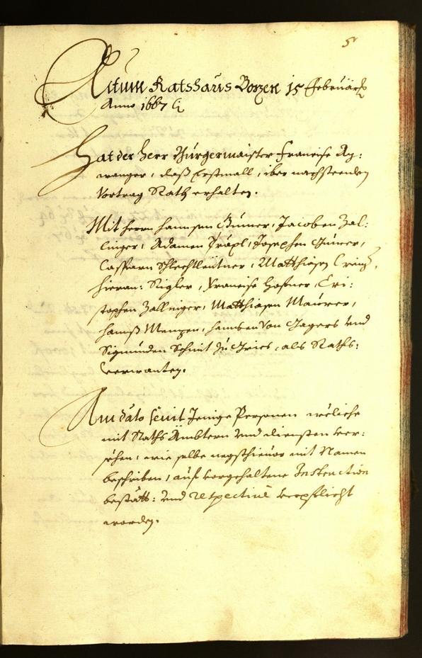 Civic Archives of Bozen-Bolzano - BOhisto Minutes of the council 1667 