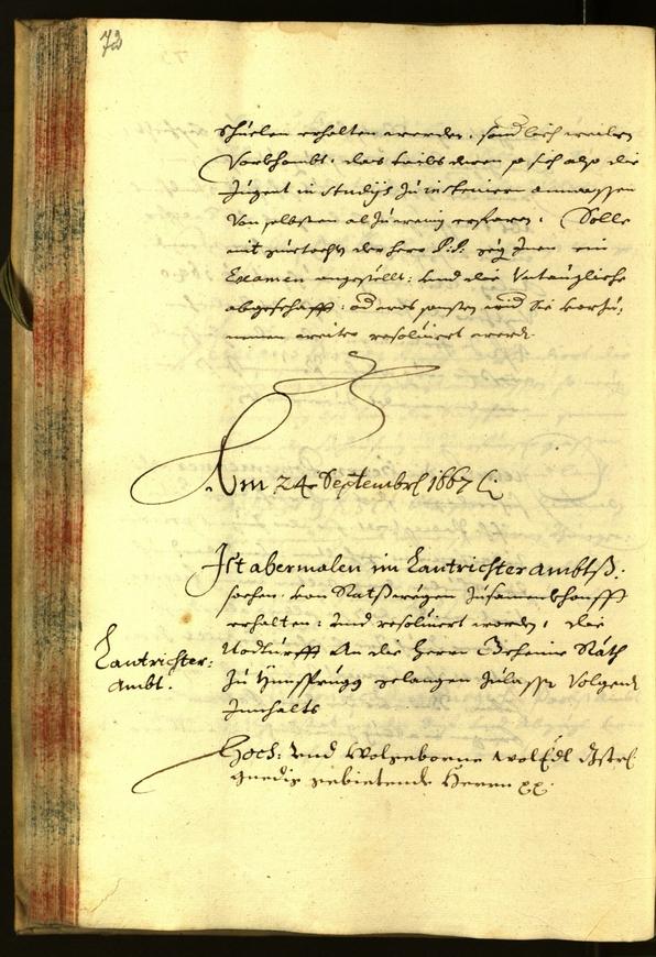 Stadtarchiv Bozen - BOhisto Ratsprotokoll 1667 