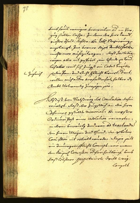 Stadtarchiv Bozen - BOhisto Ratsprotokoll 1667 