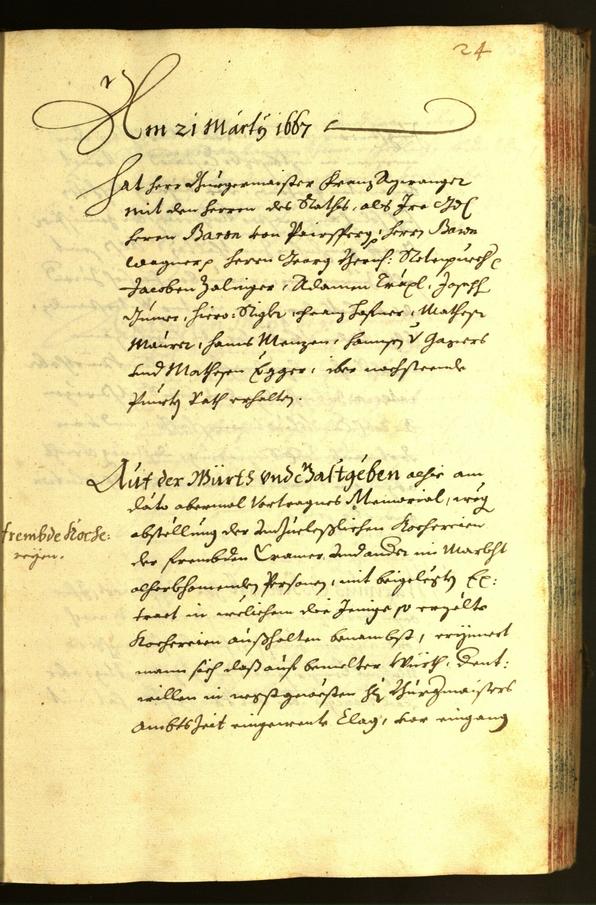 Civic Archives of Bozen-Bolzano - BOhisto Minutes of the council 1667 