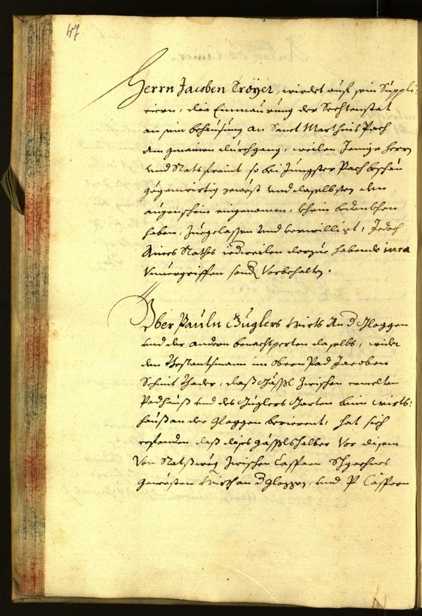 Stadtarchiv Bozen - BOhisto Ratsprotokoll 1667 