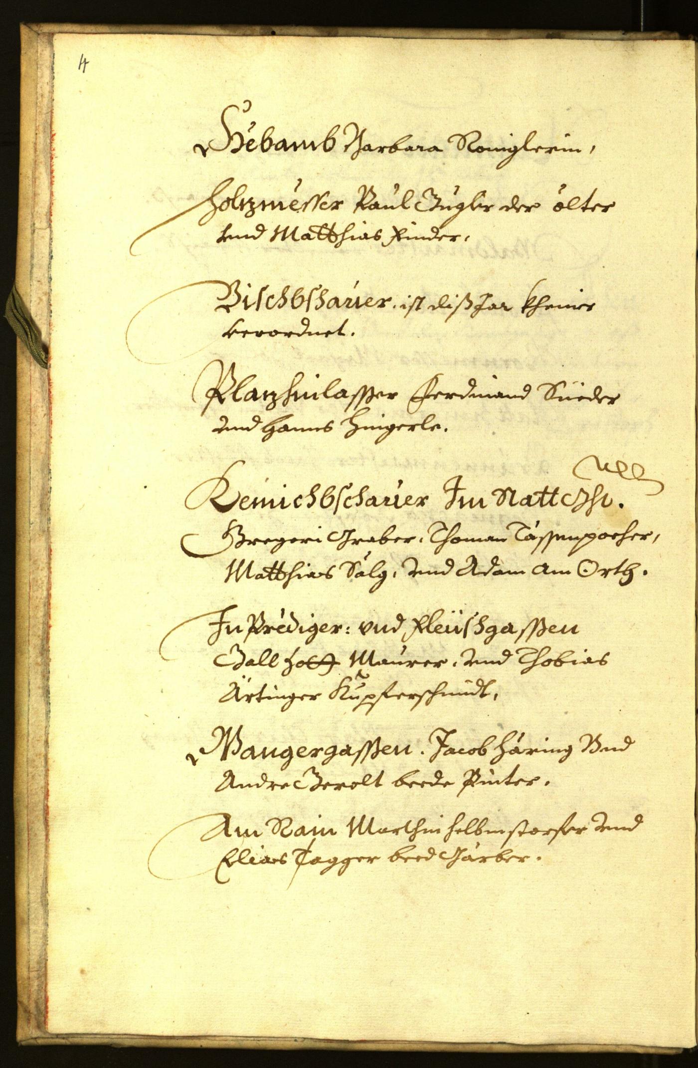 Stadtarchiv Bozen - BOhisto Ratsprotokoll 1667 