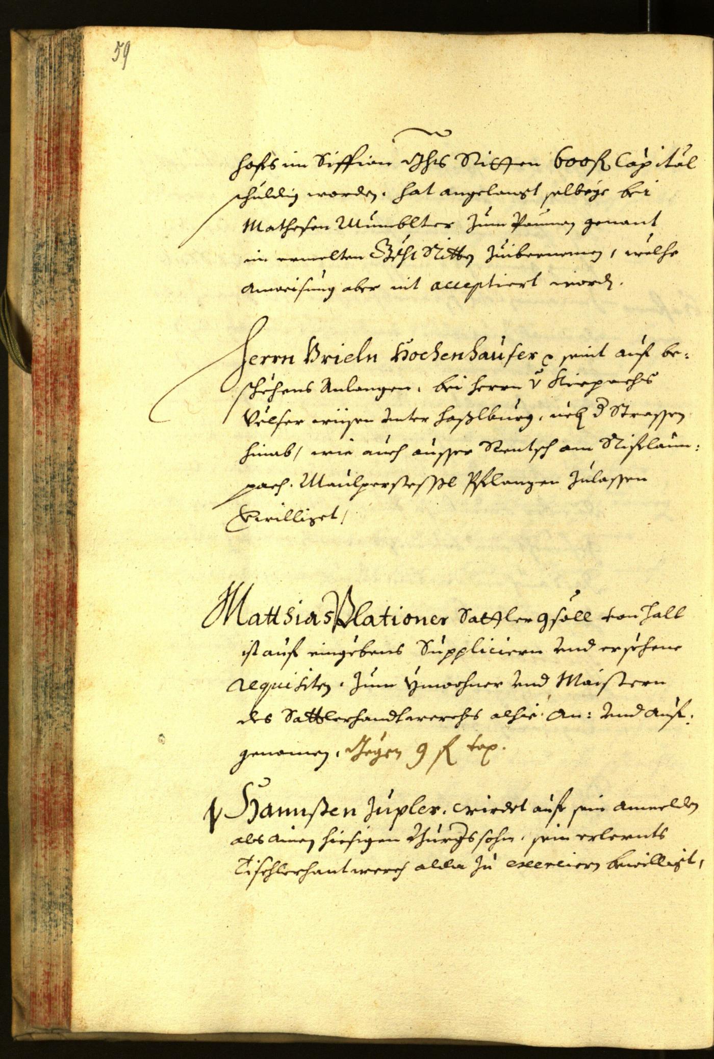 Stadtarchiv Bozen - BOhisto Ratsprotokoll 1667 