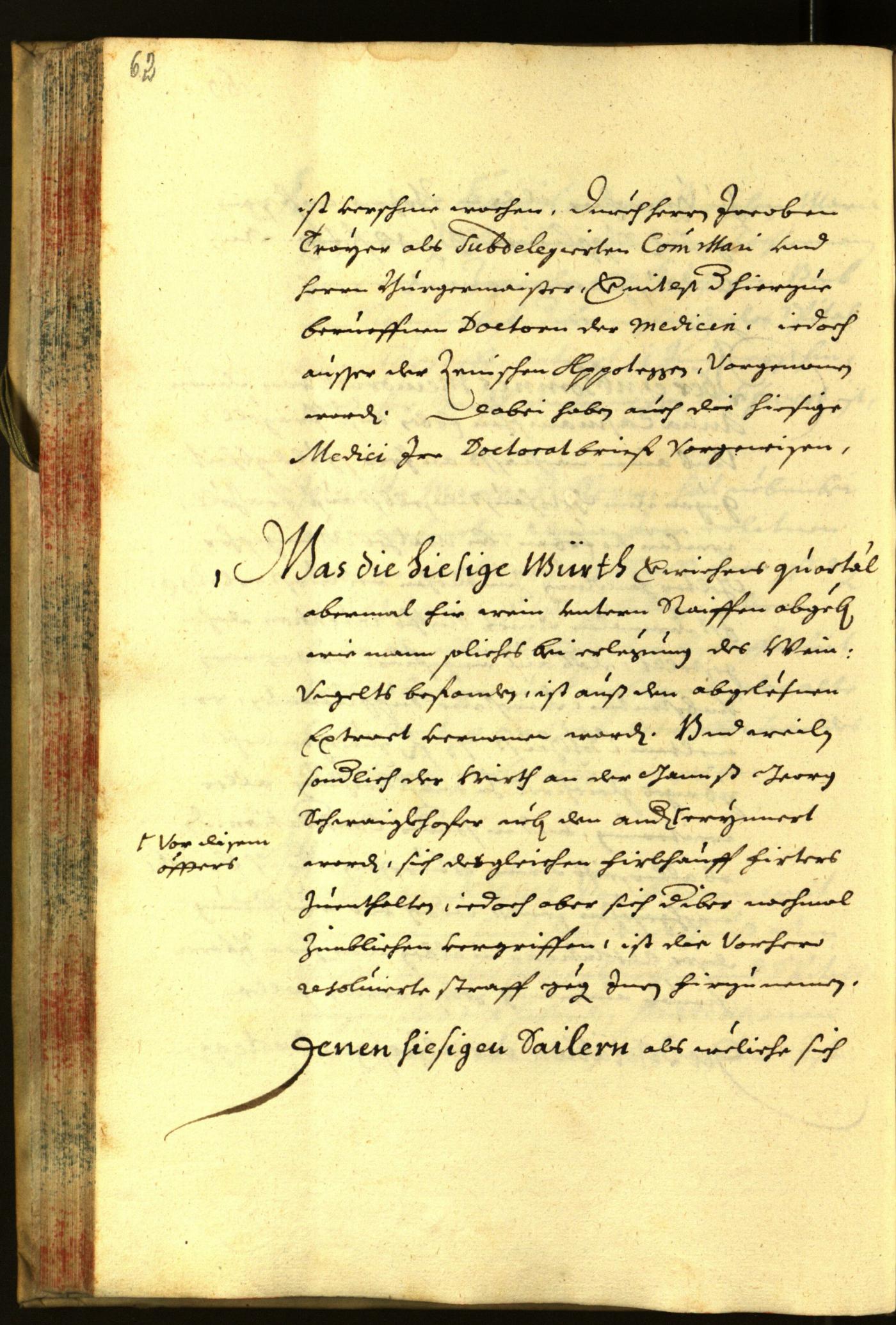 Stadtarchiv Bozen - BOhisto Ratsprotokoll 1667 