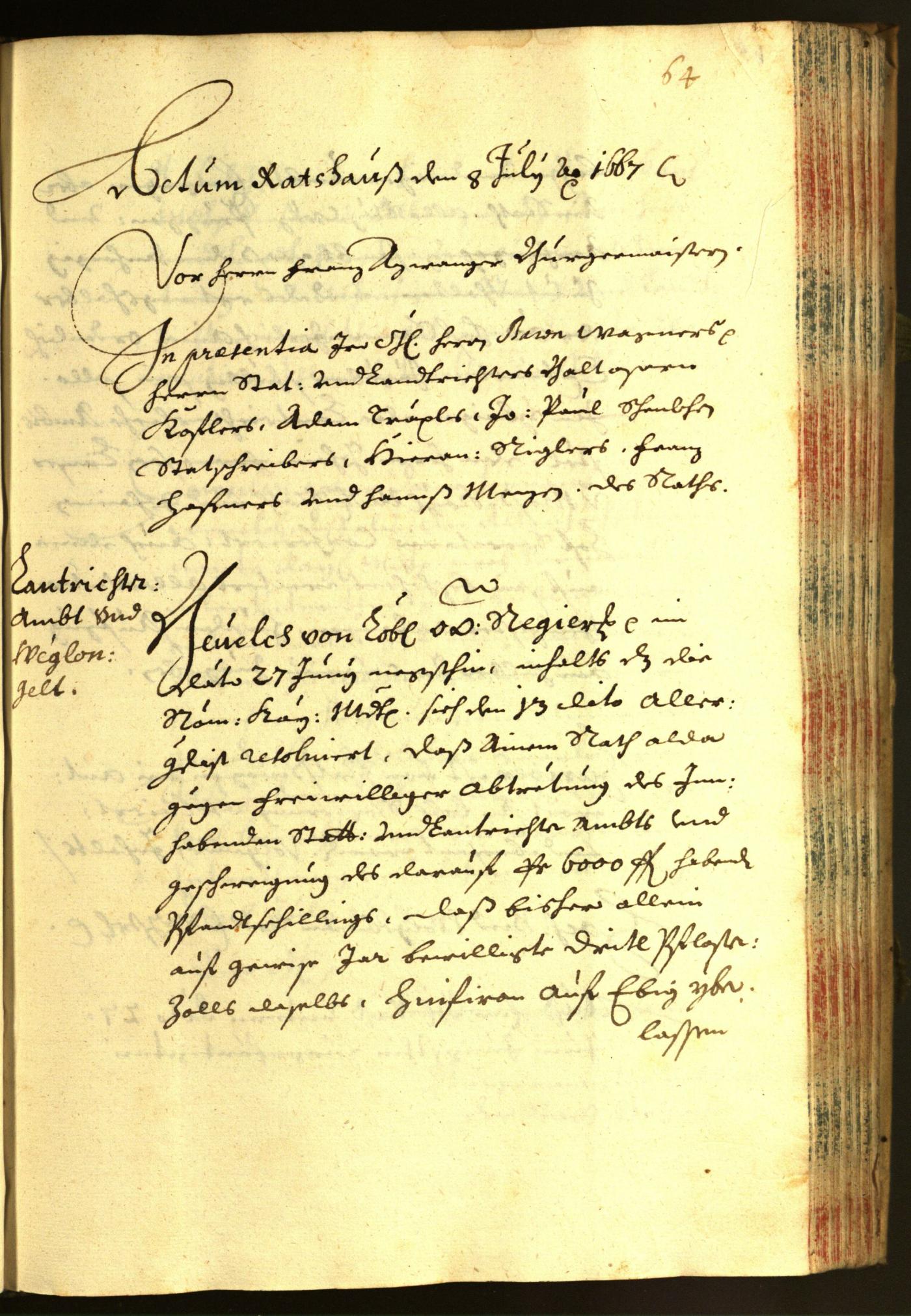 Civic Archives of Bozen-Bolzano - BOhisto Minutes of the council 1667 