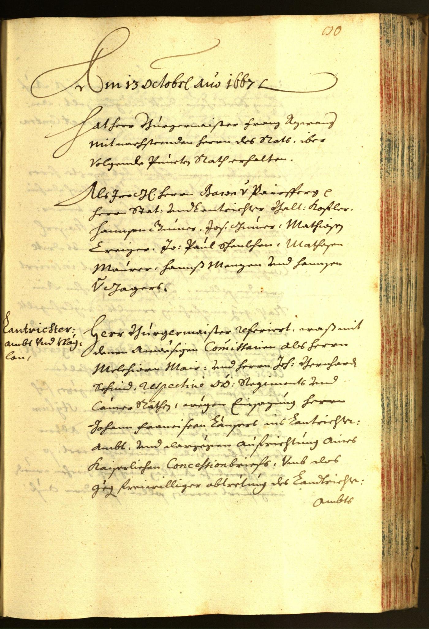 Civic Archives of Bozen-Bolzano - BOhisto Minutes of the council 1667 