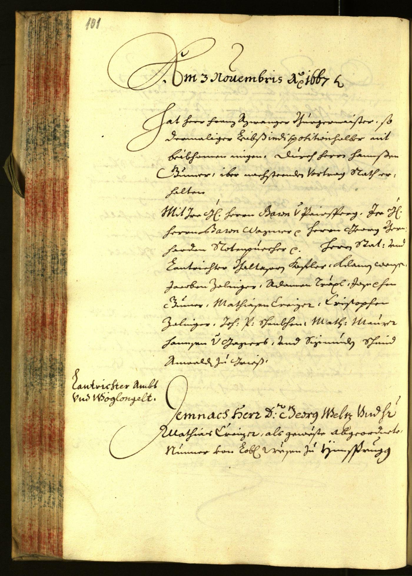 Stadtarchiv Bozen - BOhisto Ratsprotokoll 1667 