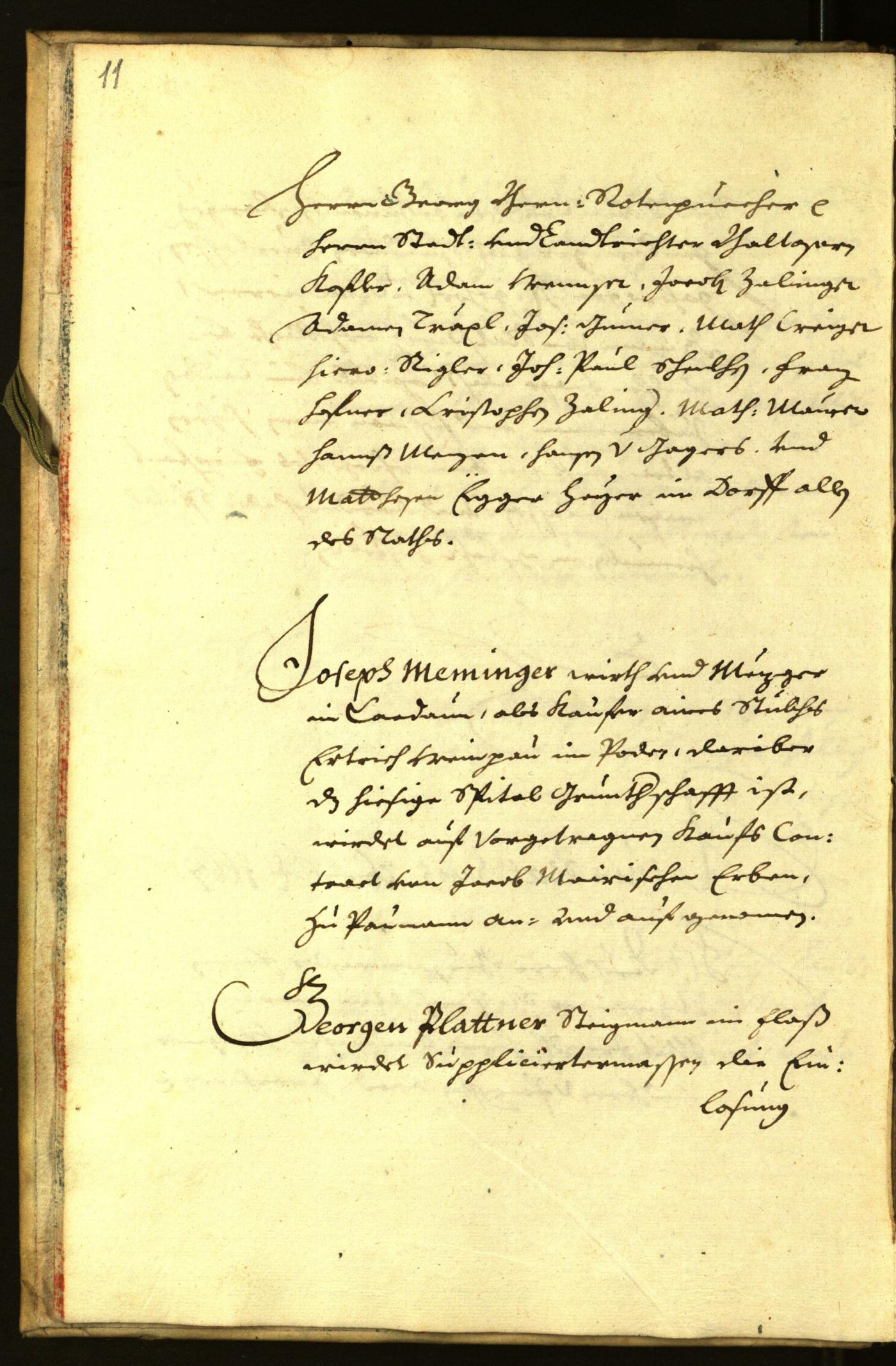 Stadtarchiv Bozen - BOhisto Ratsprotokoll 1667 