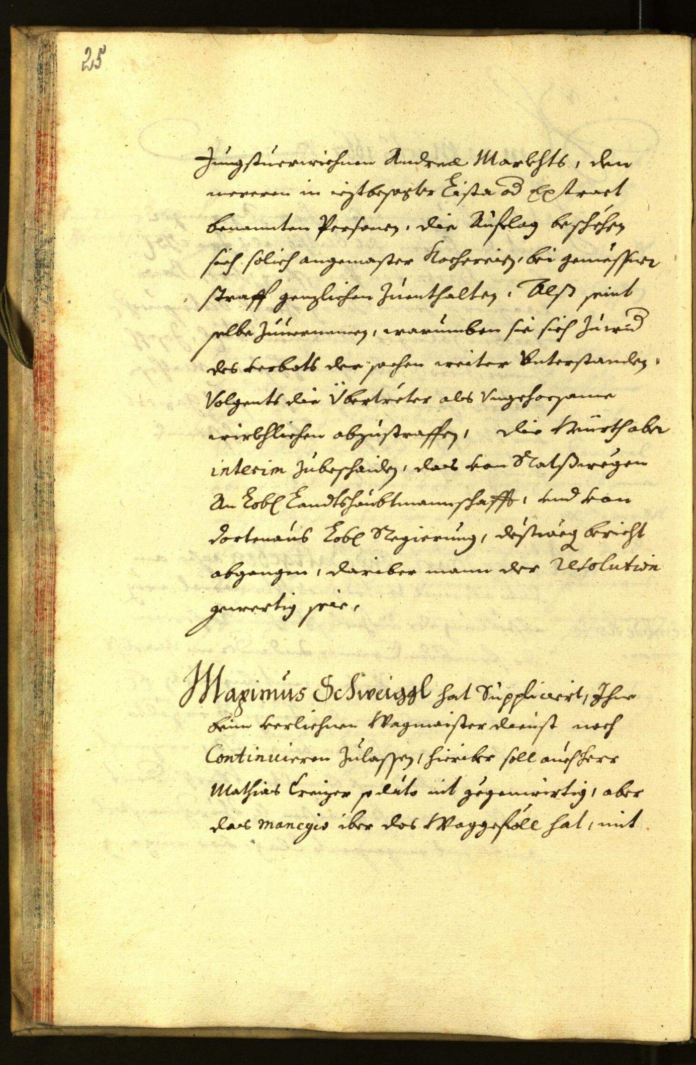 Stadtarchiv Bozen - BOhisto Ratsprotokoll 1667 