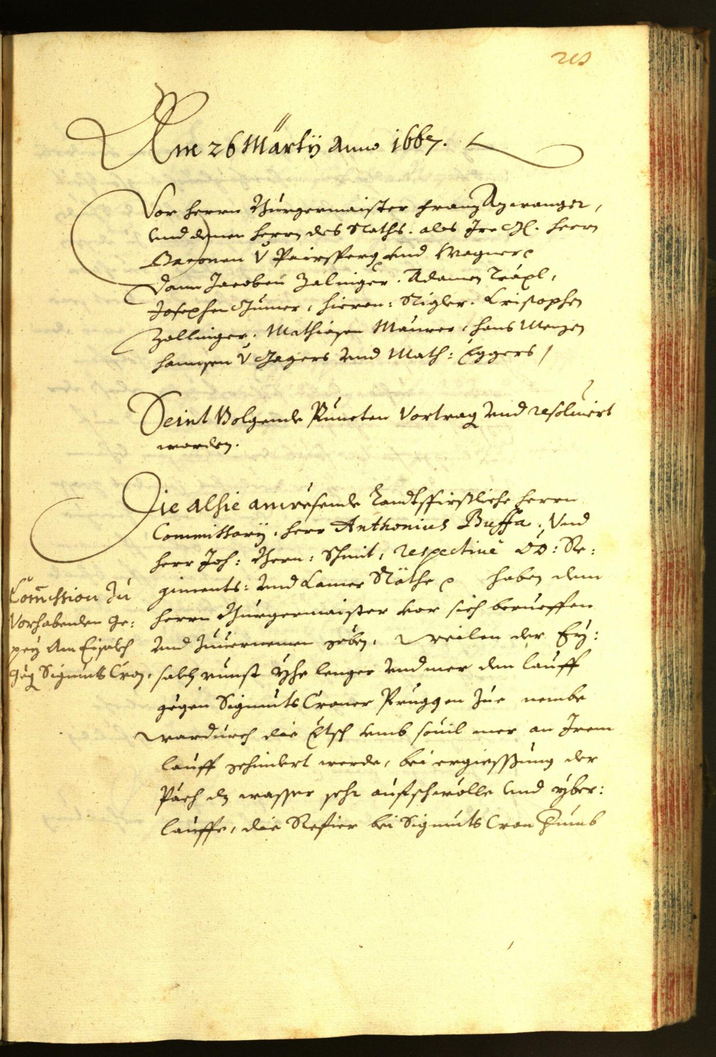 Civic Archives of Bozen-Bolzano - BOhisto Minutes of the council 1667 