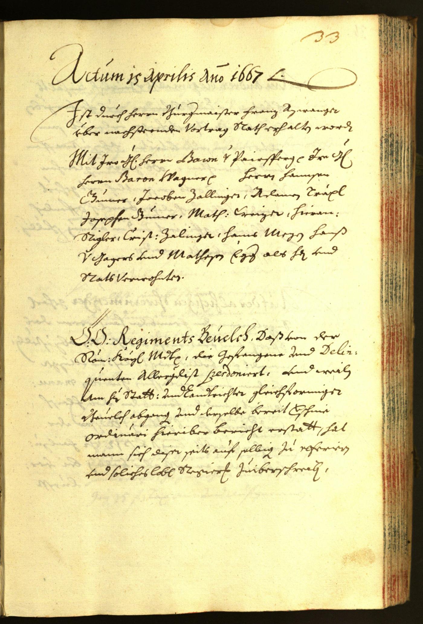 Civic Archives of Bozen-Bolzano - BOhisto Minutes of the council 1667 