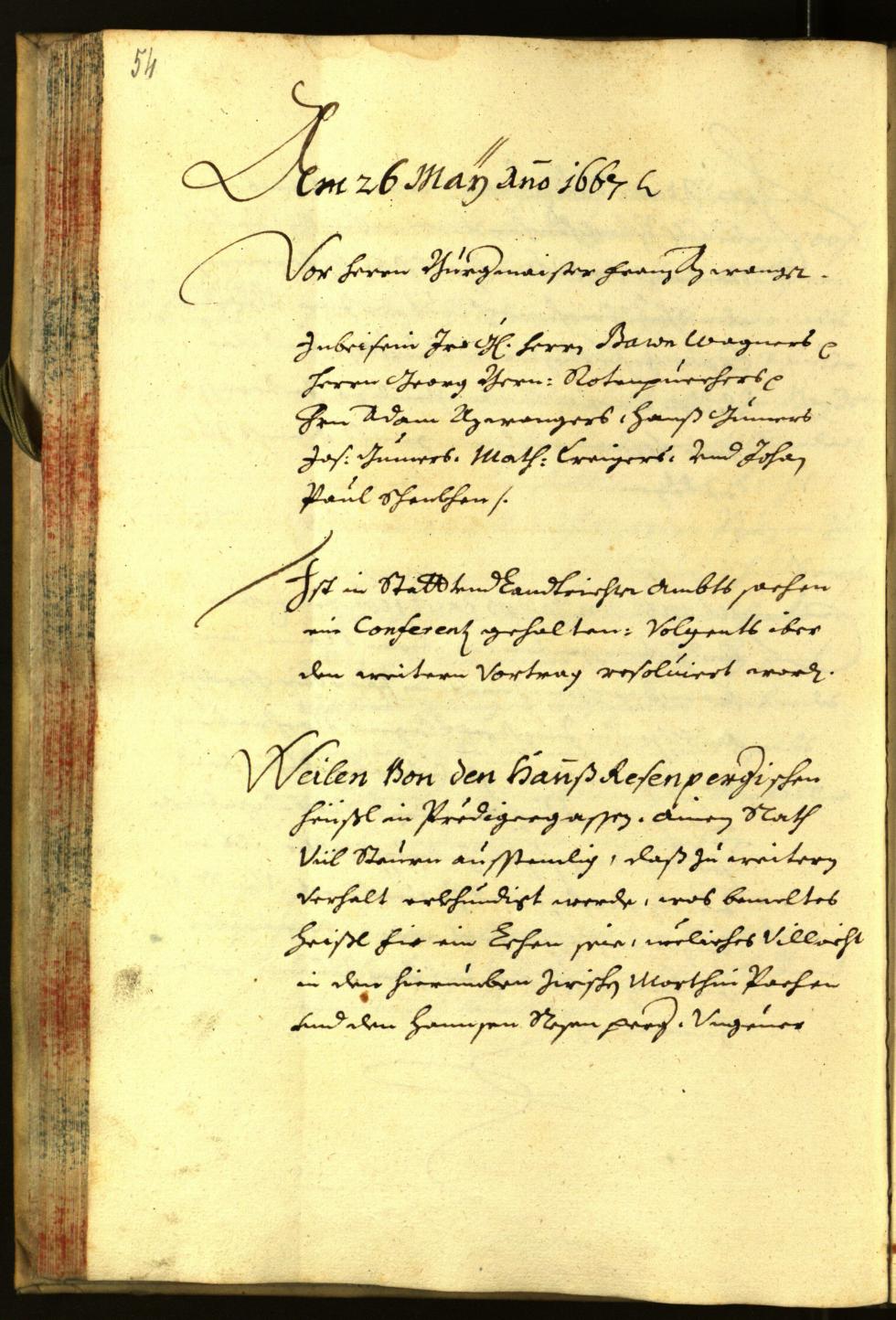 Civic Archives of Bozen-Bolzano - BOhisto Minutes of the council 1667 