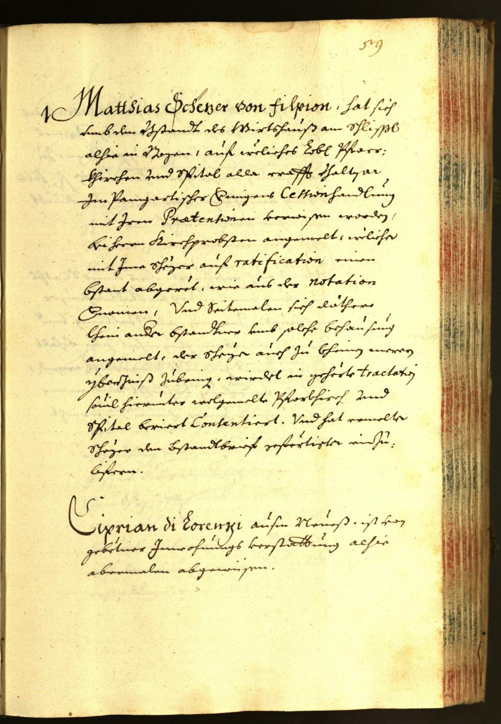 Stadtarchiv Bozen - BOhisto Ratsprotokoll 1667 