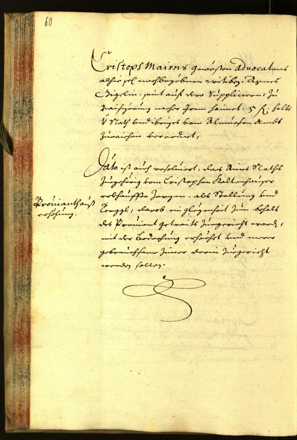 Stadtarchiv Bozen - BOhisto Ratsprotokoll 1667 