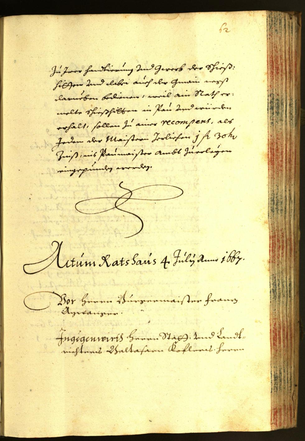 Civic Archives of Bozen-Bolzano - BOhisto Minutes of the council 1667 