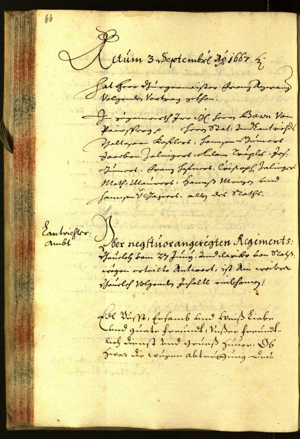 Civic Archives of Bozen-Bolzano - BOhisto Minutes of the council 1667 