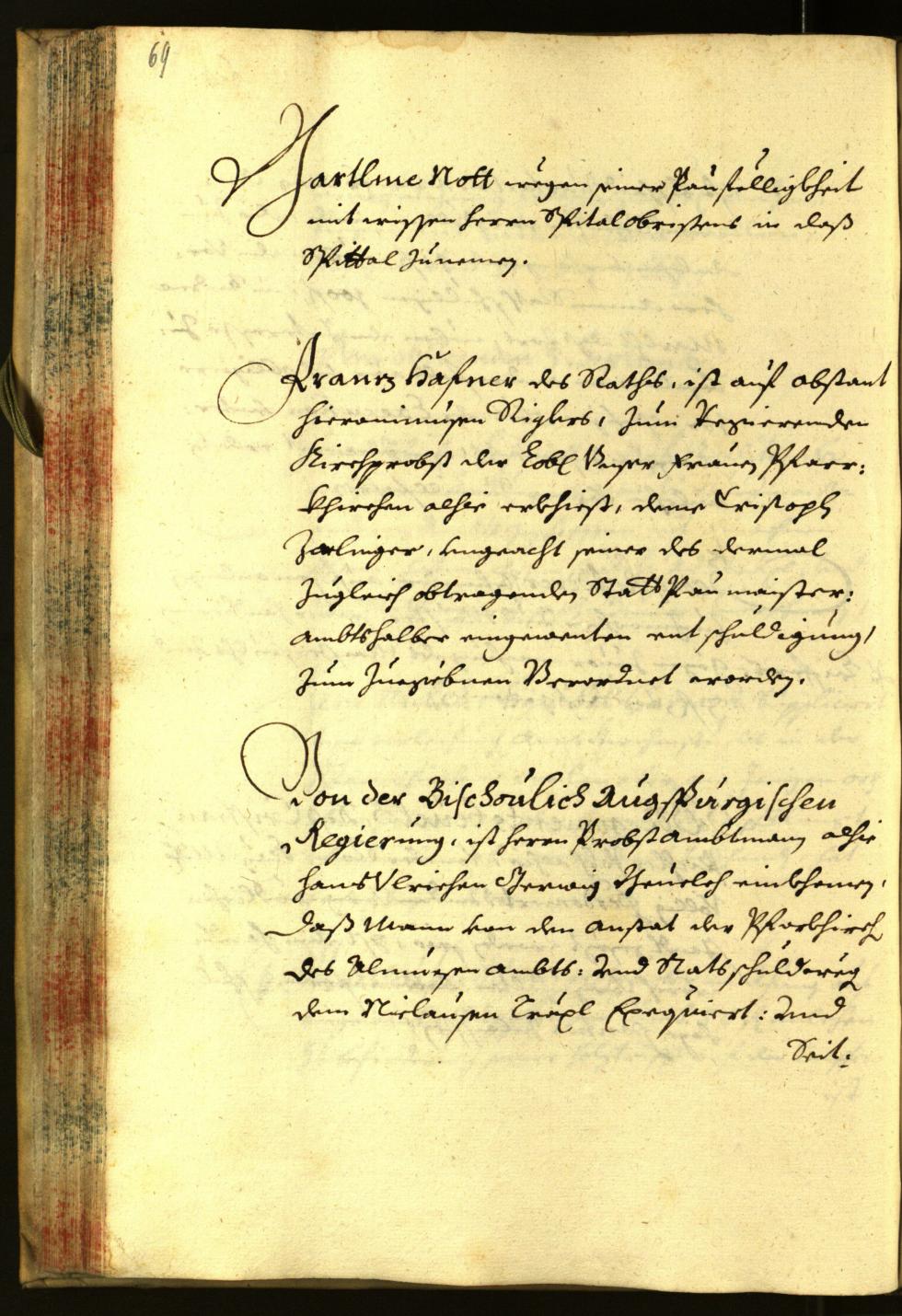 Stadtarchiv Bozen - BOhisto Ratsprotokoll 1667 