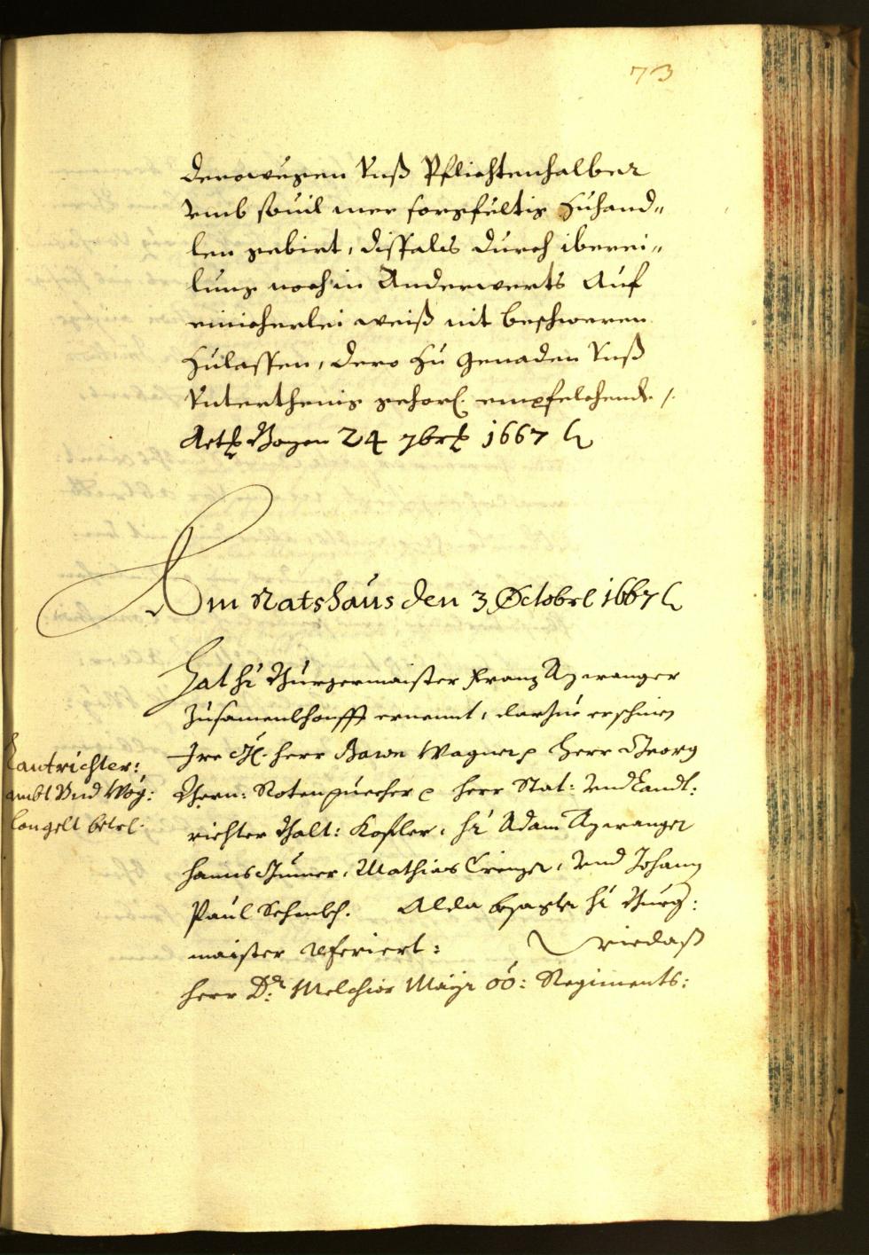 Civic Archives of Bozen-Bolzano - BOhisto Minutes of the council 1667 