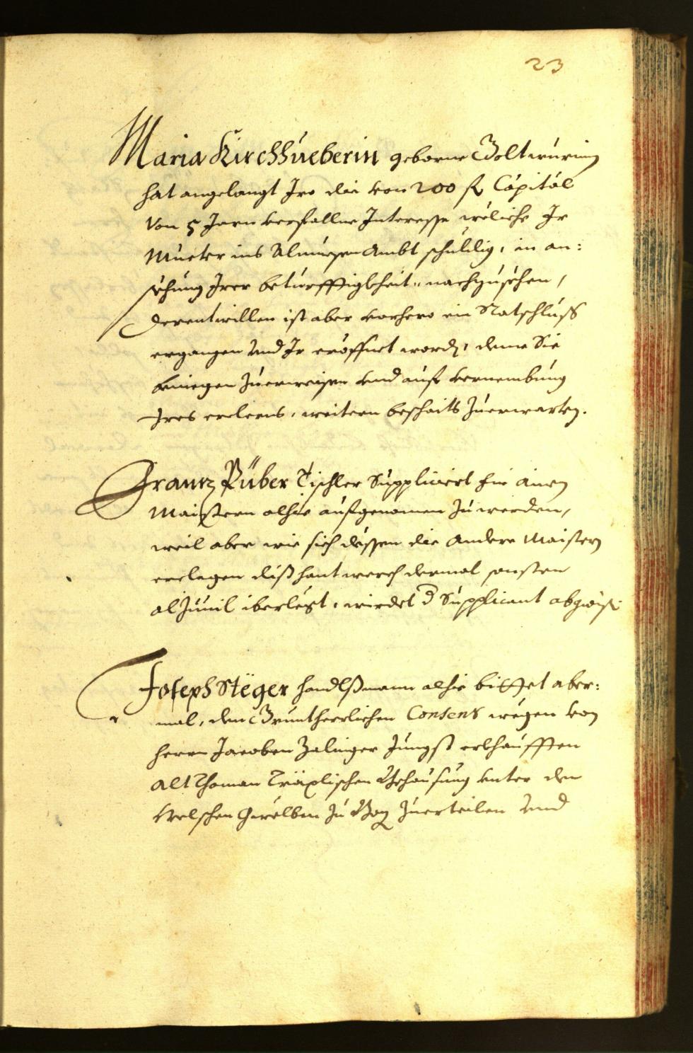 Stadtarchiv Bozen - BOhisto Ratsprotokoll 1667 