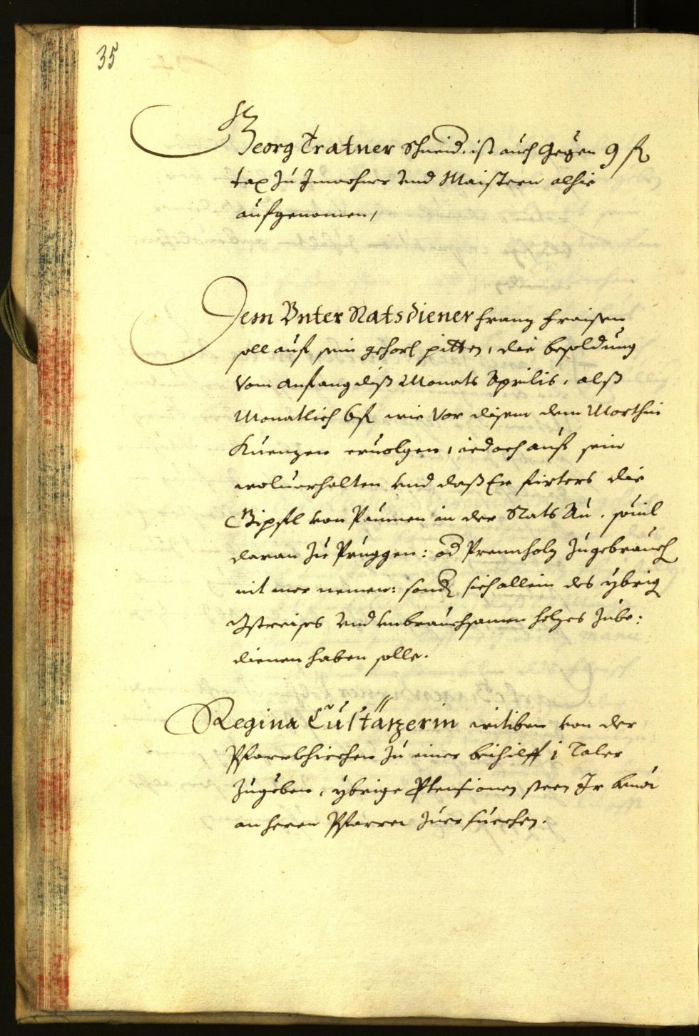 Stadtarchiv Bozen - BOhisto Ratsprotokoll 1667 